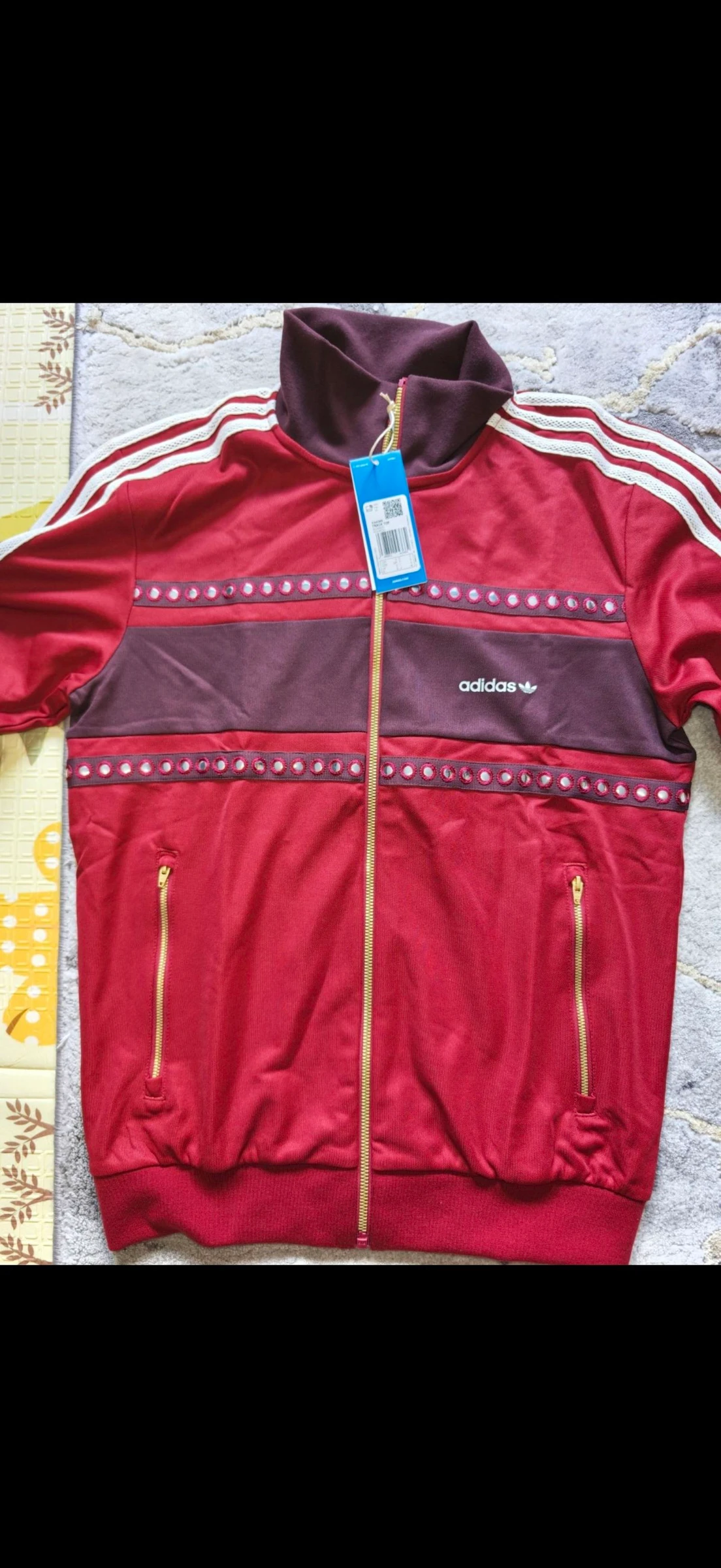 Jaqueta vermelha Adidas Track Top unissex tamanho P – photo 2